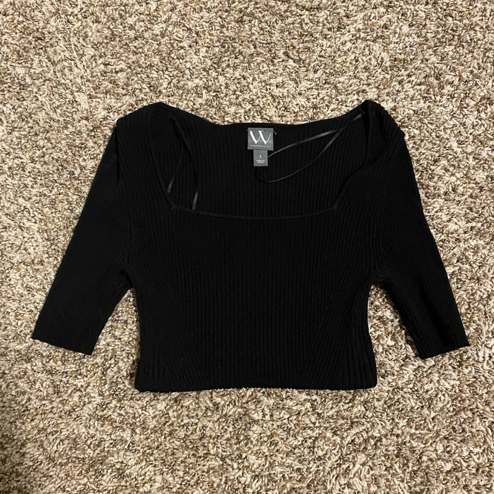 Worthington Black Long Sleeve Top
